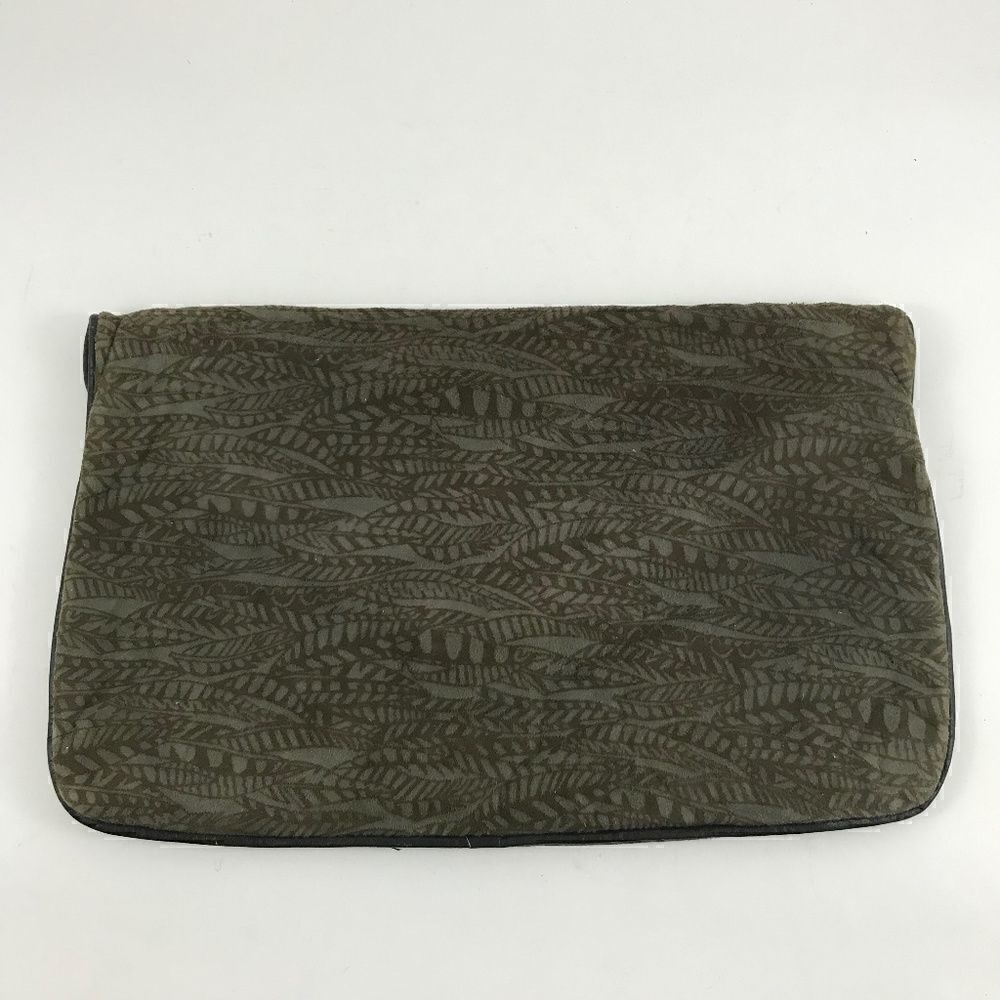 Vintage Snakeskin & Fabric Soft Envelope Clutch - Picture 2 of 4